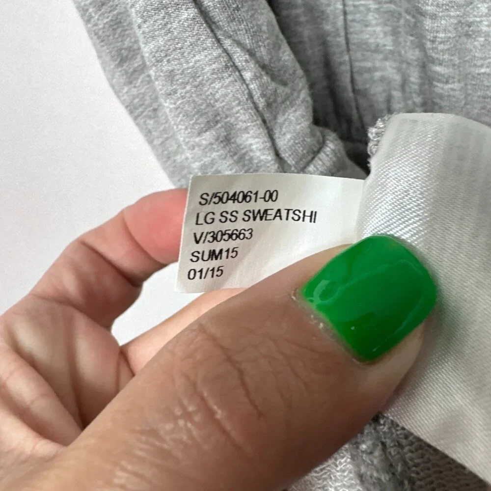 2/$30 Banana Republic T Shirt Dress Short Sleeve Sweatshirt Small Gray #A1685
